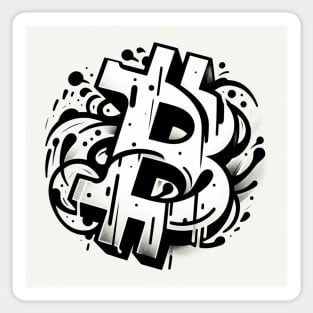 Ink Swirl: Bitcoin in Motion Sticker